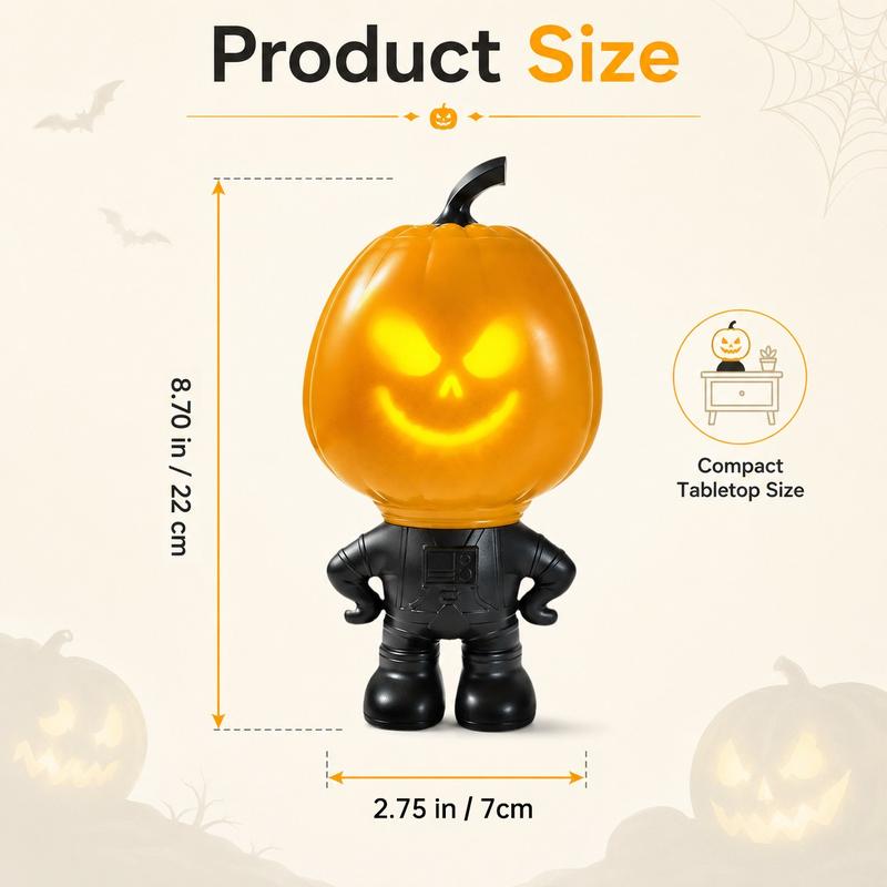 Haunt & Hollow Grinning Jack Talking Pumpkin Lamp